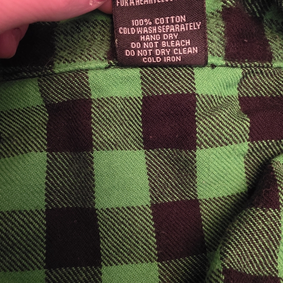 Mens Iron Fist Bright Green Flannel Sugar Skull Shirt Sz Medium Pearl Snap - Picture 6 of 8